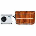 54" Indoor Cold Plunge Tub W/ 1.3 HP White Chiller – Rapid Cooling & Heating, Ozone Sanitation, Filter Circulation System, Wifi-Enabled & Remote Control via APP, Insulated Tub Cover