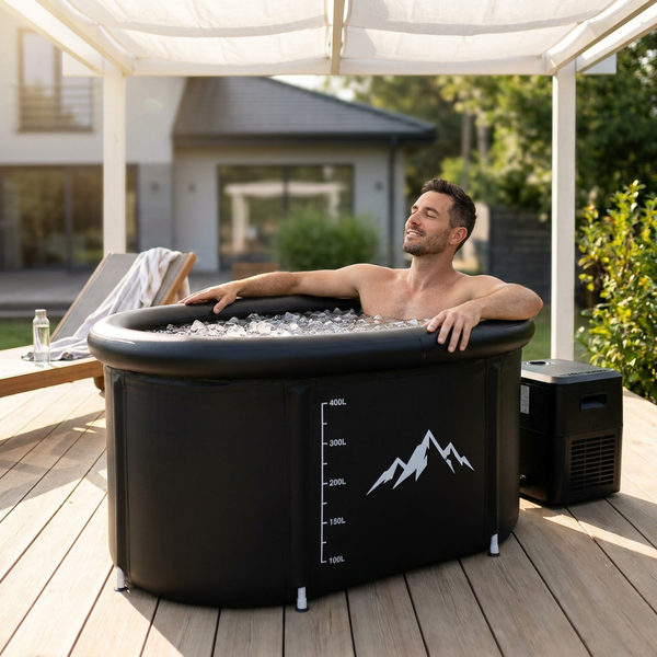 Cold Plunge Tub Built for Athletes, 248 Gallon Capacity, 1HP Chiller, WiFi Control, Water Treatment Kit