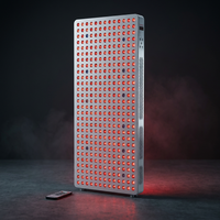 Red Light Therapy Full Body Panel, 480/630/660/810/830/850/1060Nm Blue Red near Infrared Light Device with 480 Dual Chip Clinical Grade Leds, Remote Control, Timer for Face, Body, BO-2400 — Studio Shot